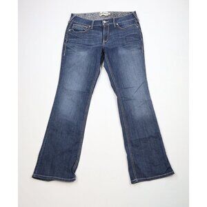 Ariat REAL Denim Womens 32 Regular Thick Stitch Stretch Flared Bootcut Jeans